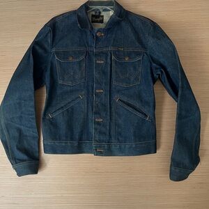 Vintage Wrangler Denim Pro Rodeo 38 Jean Jacket irregular made USA